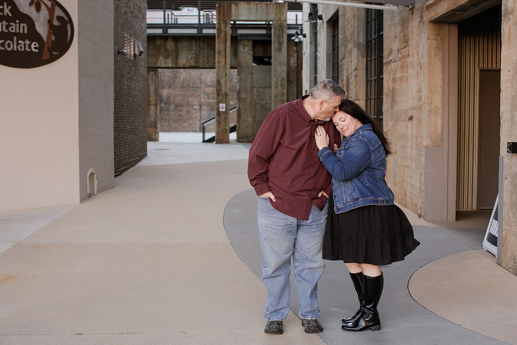 engagement session downtown Winston